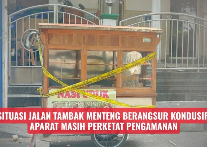 Situasi Jalan Tambak Menteng Berangsur Kondusif, Aparat Masih Perketat Pengamanan