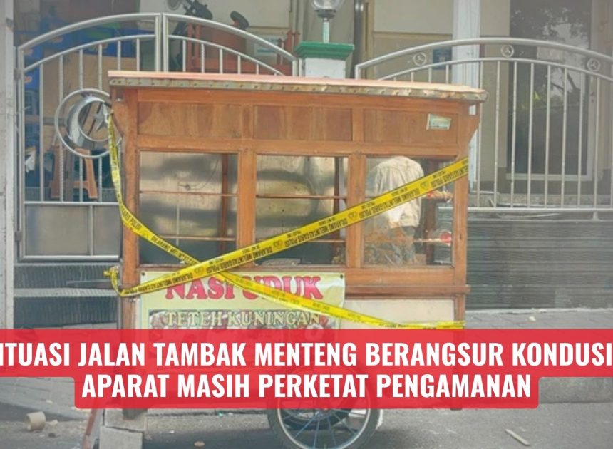 Situasi Jalan Tambak Menteng Berangsur Kondusif, Aparat Masih Perketat Pengamanan