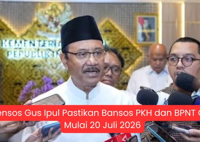Mensos Gus Ipul Pastikan Bansos PKH dan BPNT Cair Mulai 20 Juli 2026