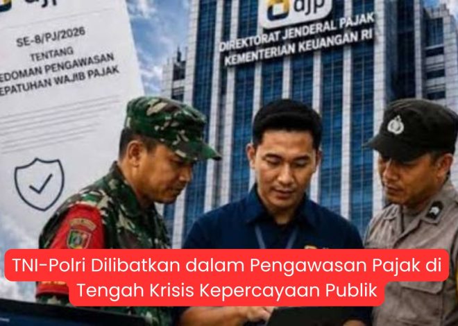 TNI-Polri Dilibatkan dalam Pengawasan Pajak di Tengah Krisis Kepercayaan Publik