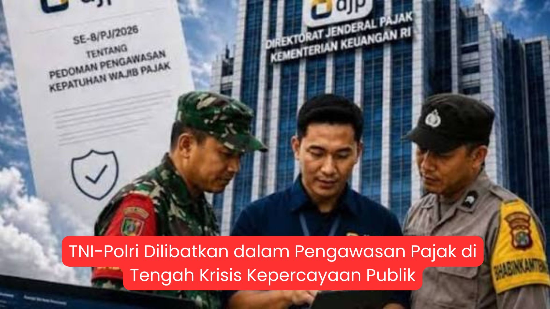 TNI-Polri Dilibatkan dalam Pengawasan Pajak di Tengah Krisis Kepercayaan Publik