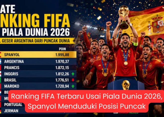 Ranking FIFA Terbaru Usai Piala Dunia 2026: Spanyol Duduki Posisi Puncak, Argentina Turun ke Peringkat Kedua