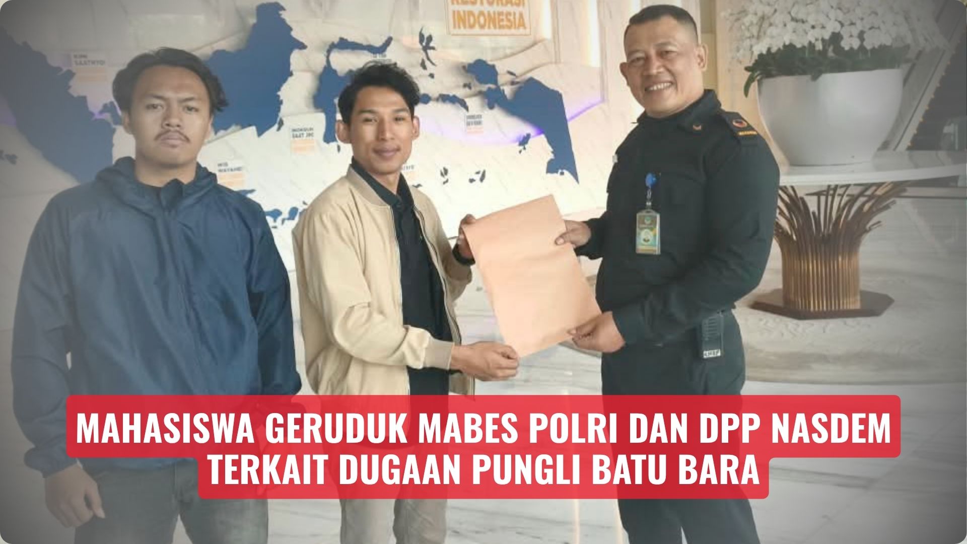 Mahasiswa Geruduk Mabes Polri Dan DPP Nasdem Terkait Dugaan Pungli Batu Bara