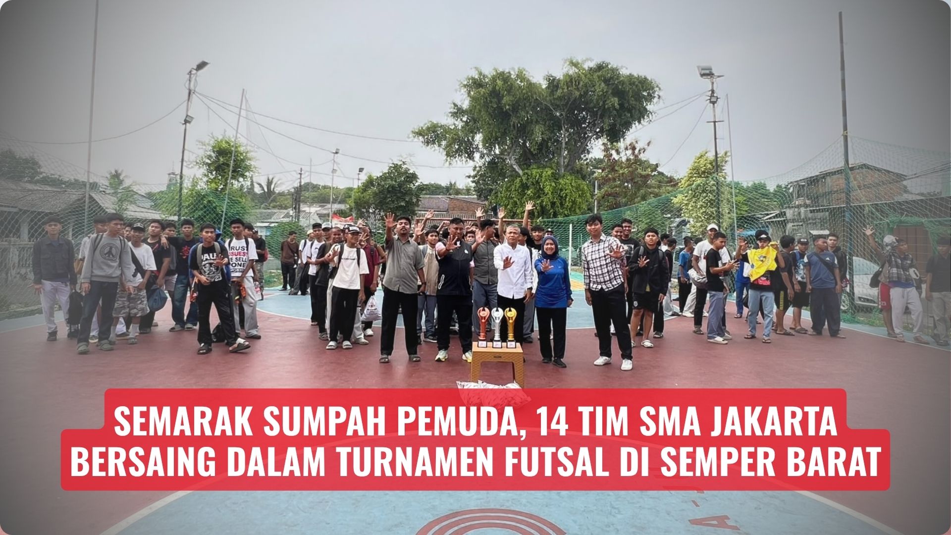 Semarak Sumpah Pemuda, 14 Tim SMA Jakarta Bersaing dalam Turnamen Futsal di Semper Barat